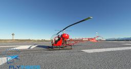 FlyInside Bell 47 Red Livery