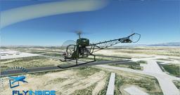 FlyInside Bell 47 Army Livery In Flight