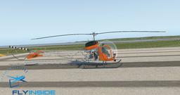 FlyInside Bell 47 Orange Livery
