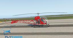 FlyInside Bell 47 Red Livery